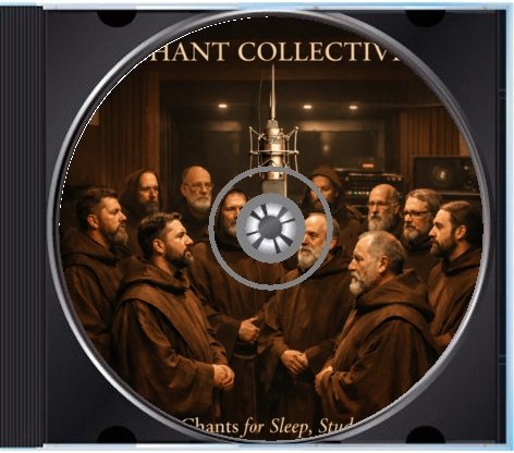 Gregorian Chants for Sleep, Study and Relaxation - CD Part 2 of 2 — CD and inside tray