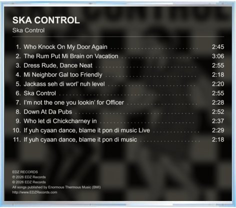 Ska Control — Back cover